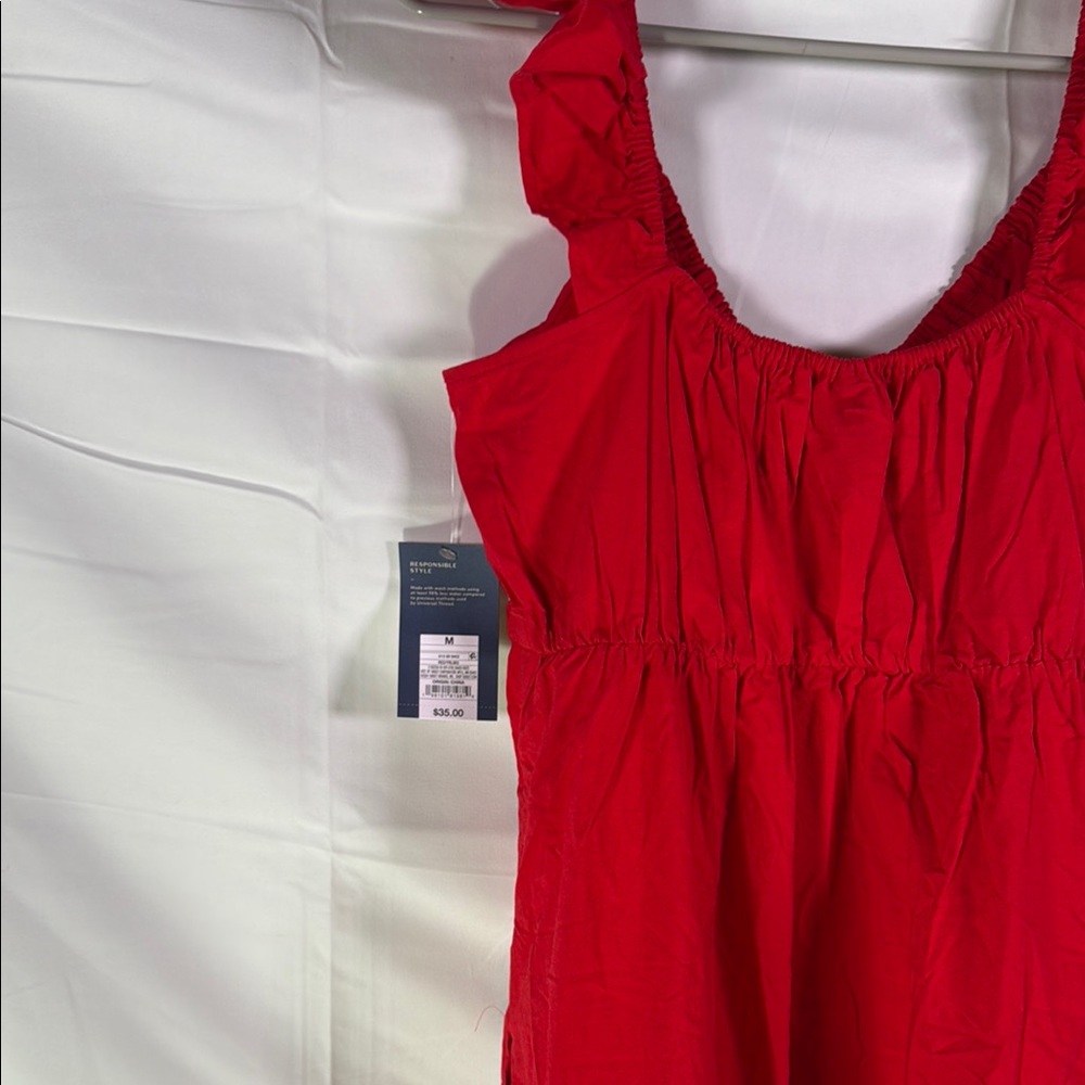 Universal Thread Red Ruffled Smocked Maxi Dress - Picture 8 of 15